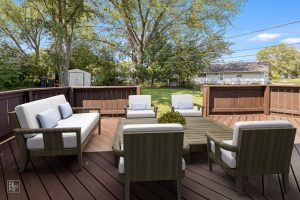 Terrace after custom virtual staging.