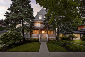 House entrance after custom virtual staging.