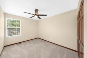 A bedroom before virtual staging.