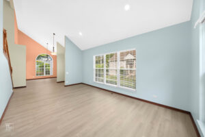 Living room before virtual staging.