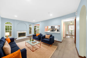 An example of an apartment after virtual staging.