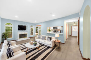 An example of an apartment after virtual staging.