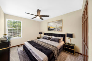 Bedroom after premium AI virtual staging.