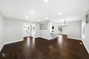 Apartment before custom virtual staging.